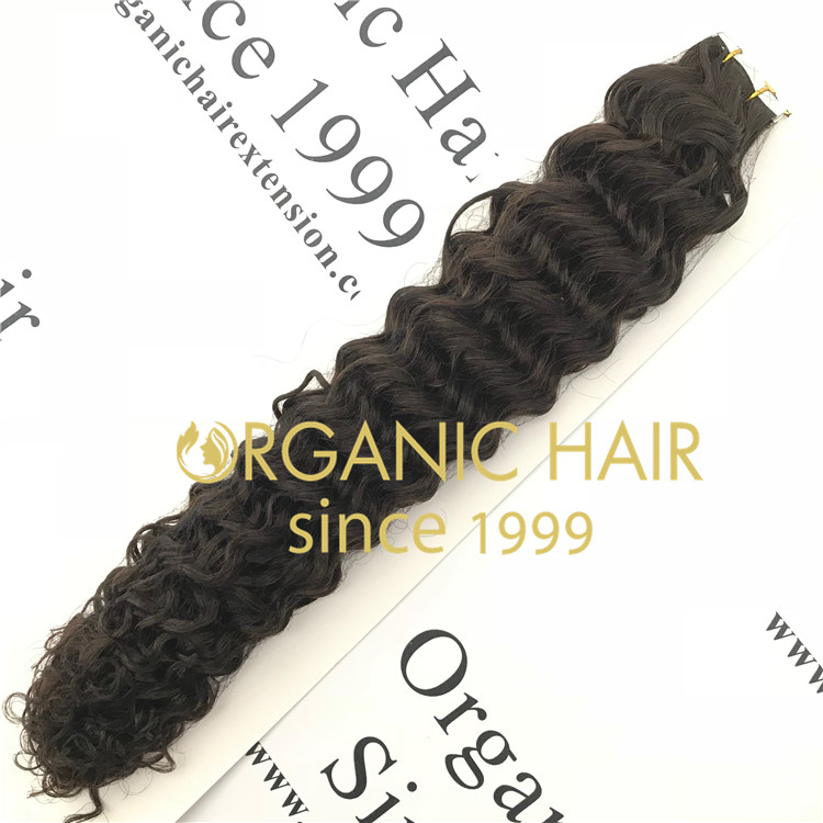Cheap Natural and Soft,Black Deep curly hair bundles  A65